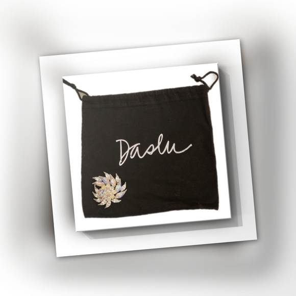 Art Deco Rhinestone Brooch - Picture 5 of 9